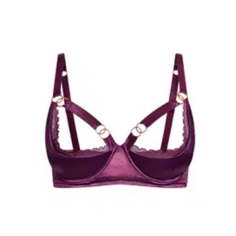 Fox + Royal Daria Quarter Cup Underwire Bra Cerise Size 36G/H NEW WITH TAGS